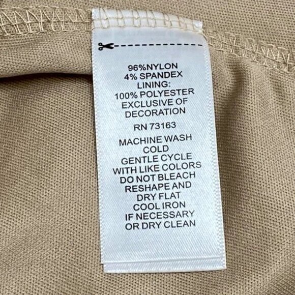 Cable & Gauge Lace Blouse Women's Medium Tan Sheer Ruffled Sleeves Front Boho - Picture 5 of 9